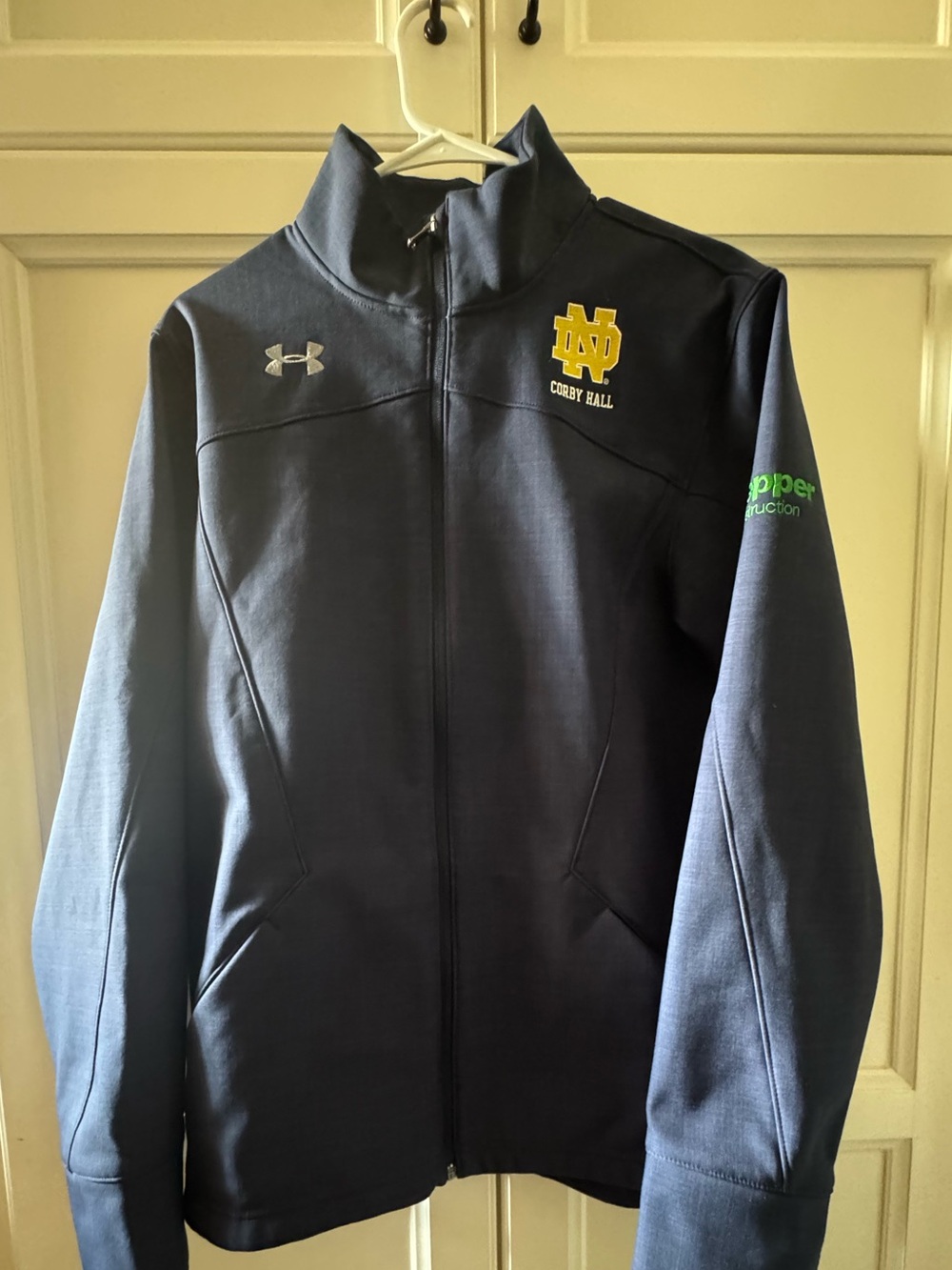 Notre Dame Under Armour Coldgear Jacket Men's Size Medium Blue